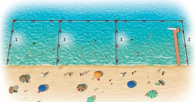 Swimming area diagram