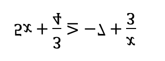 Inequality with fractions and variables