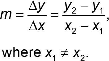 Slope formula