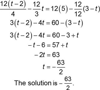 Eliminating fractions