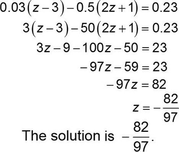 Eliminating decimals