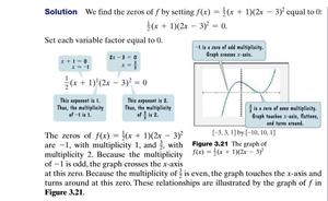 Multiplicity and x-intercepts