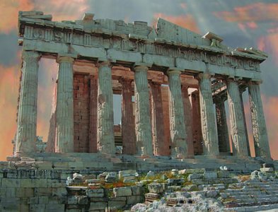 The Parthenon, an example of the golden ratio in architecture