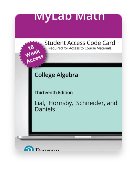 MyLab Math with Pearson eText Access Code for College Algebra