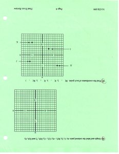 Graph with labeled points including H