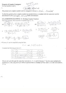 Multiplication of complex numbers example