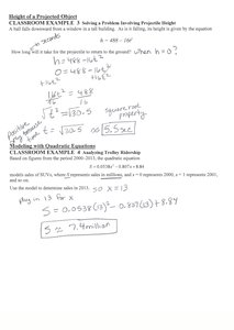 Quadratic formula example
