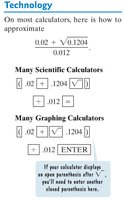 Calculator instructions for quadratic formula