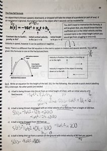 Free fall formula and applications