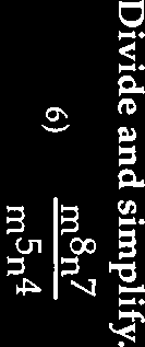 Exponent simplification example