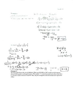 Checking for extraneous solutions in rational equations