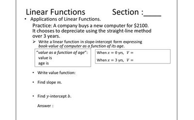 Depreciation application