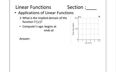 Domain of depreciation function