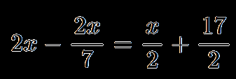 Linear equation with fractions example 3