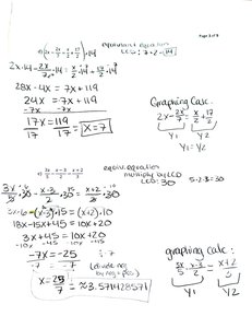 Example of solving a rational equation