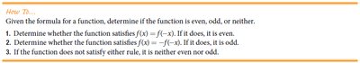 How to determine even, odd, or neither