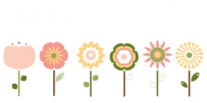 Six flowers