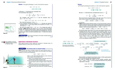 Application of quadratic functions to projectile motion