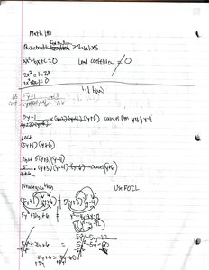 Factoring and solving quadratic equations