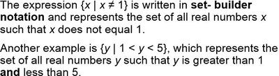 Set-builder notation examples