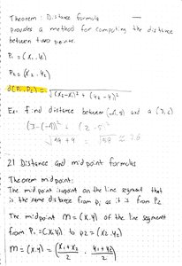 Distance and midpoint formulas with examples