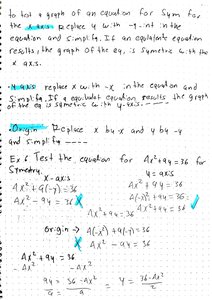 Testing symmetry in equations