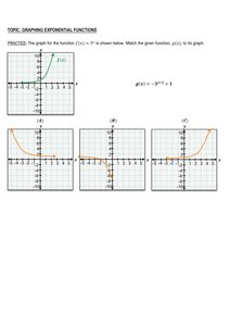 Practice matching exponential function to its graph