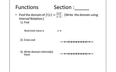 Domain of rational function worksheet