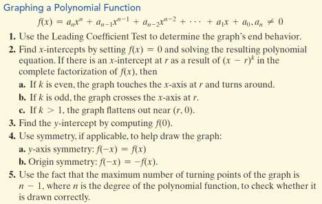 Graphing a Polynomial Function: Five-Step Strategy