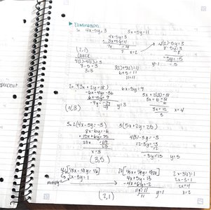 Worked elimination method example