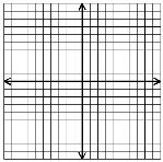 Blank coordinate grid for graphing functions and their inverses