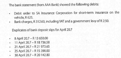 Sample Transaction List 7