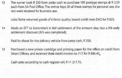 Sample Transaction List 3