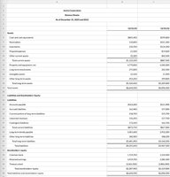 Jovita Corporation Balance Sheet
