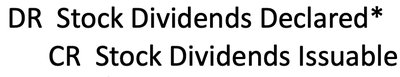 Journal Entry for Stock Dividend Declaration
