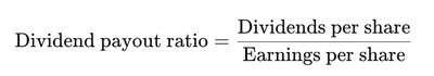 Dividend Payout Ratio Formula