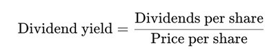 Dividend Yield Formula