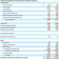 Walmart 2023 Balance Sheet: Liabilities and Equity