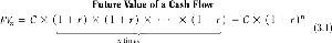 Formula for future value of a cash flow