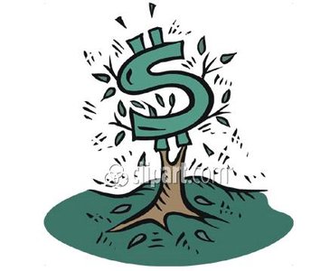 Money tree representing earning power