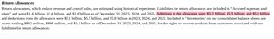 Asset allowance disclosure