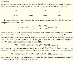 Solution to net present value problem with timeline and calculation