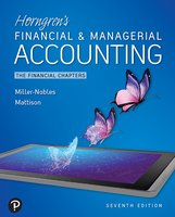 Horngren's Financial & Managerial Accounting textbook cover