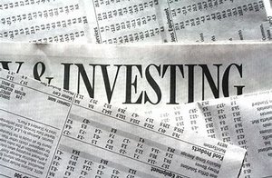 Investing newspaper section