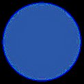Blue circle representing product B