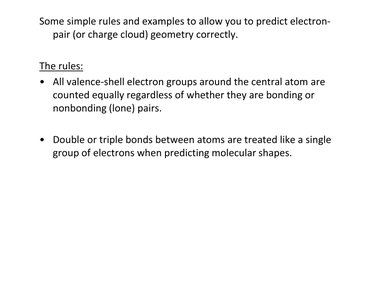 Rules for predicting electron-pair geometry