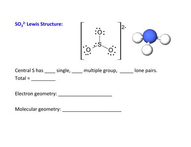 SO3^2- Lewis structure and geometry