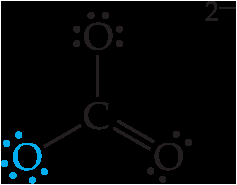 Carbonate ion structure