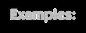 Examples label