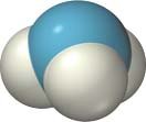 Ammonia space-filling model